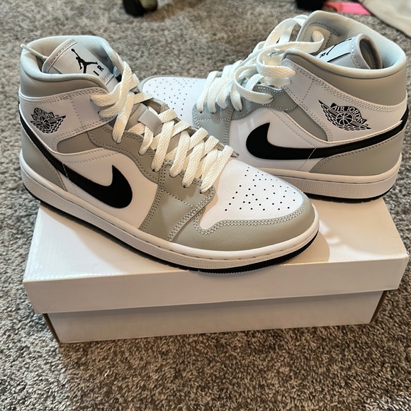 Nike Shoes Wmns Air Jordan Mid Grey Fog Size 8 Poshmark